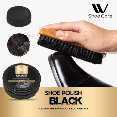 Black and Brown Shoe Shine Polish Kit | WBM SHOE CARE